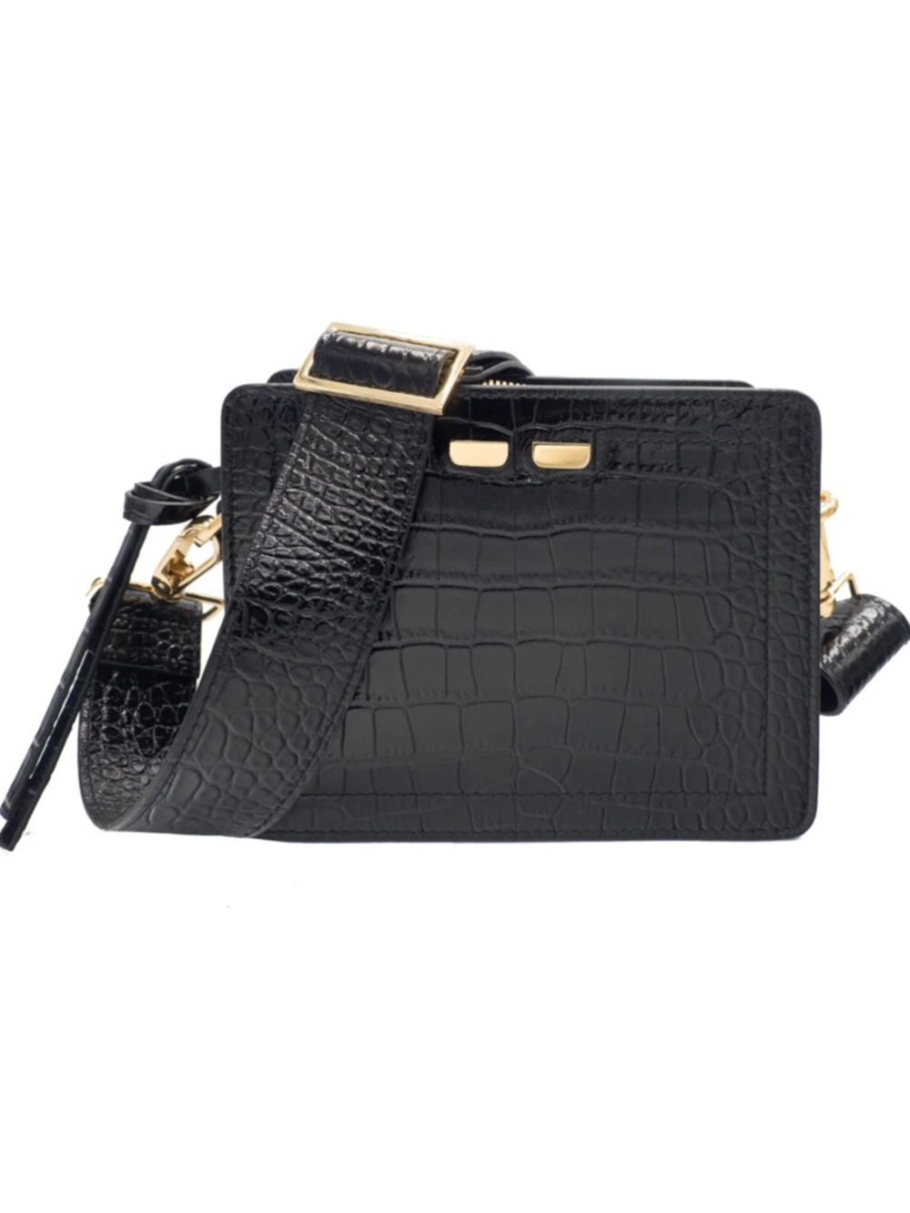 Bene Bag - Fairfax in Black Croc